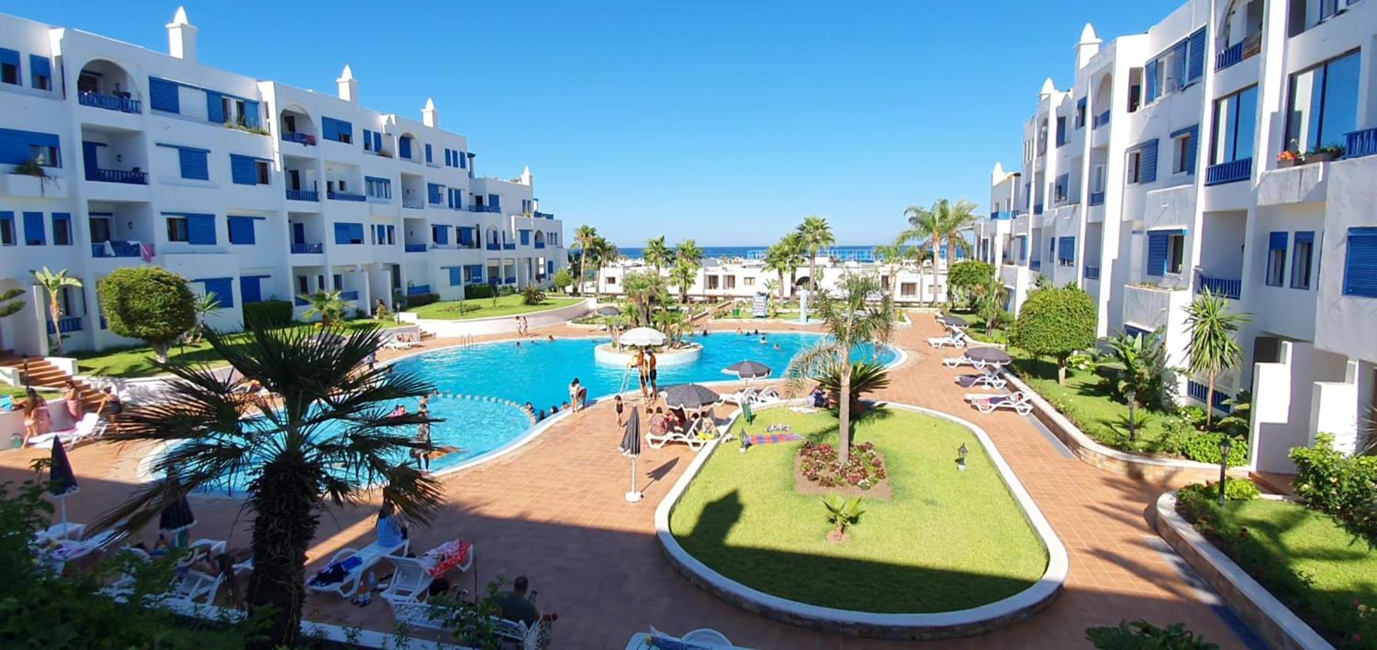 Kabila Vista N4 Vue Piscine Apartment M'Diq Bagian luar foto